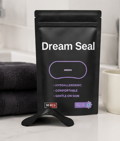 Dream Seal™ Premium Mouth Tape for Sleep – Gentle, Hypoallergenic Nasal Breathing Strips (30 Pack)